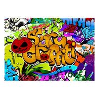 papel pintado 3d - scary graffiti 150x105 cm