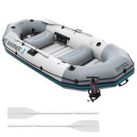 barca hinchable 127x297x46 cm mariner gris y azul pvc - intex