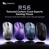 raton inalambrico para juegos smailwolf rs6 bluetooth sensor paw3311 ligero 59g tasa de retorno de 1k 80 millones de micro-movimientos fps