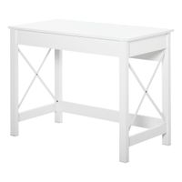 homcom mesa de escritorio mesa de ordenador multifuncional moderno y minimalista para oficina estudio 105x50x76 cm blanco   aosom espana