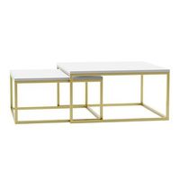conjunto mesa de centro oswego 102 aglomerado laminado angular 39x76x76cm