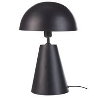 lampara de mesa moderna metal hierro pantalla abierta negro palmiet