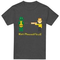star trek camiseta kirk phased first para mujer