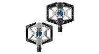 par de pedales crankbrothers double shot 2 negro plata azul