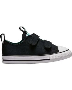de CONVERSE ZAPATILLAS CONVERSE CHUCK TAYLOR ALL STAR DE LONA CON VELCRO NEGRAS PARA NIÑOS NEGRO