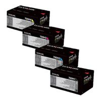 original multipack lexmark cs310n printer toner cartridges 4 pack -70c0h10