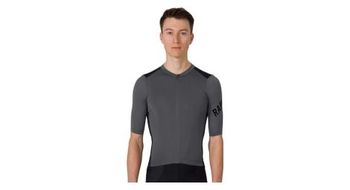 Maillot de entrenamiento de manga corta rapha pro team gris negro  hombre