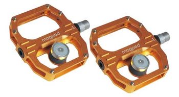 Par de pedales magneticos magped sport 2 200n naranja