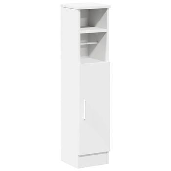 Mueble De Baño Con Portarrollos Blanco 20,5x22x90 Cm Vidaxl