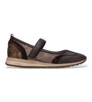carmela para mujer 16435304-marron bailarinas de piel 164353 marron 36 plano velcro casual