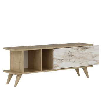 Mueble Tv Liberty Roble Zafiro Mármol
