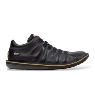 Camper para hombre. K300479-010 Zapatillas de piel Beetle negro (45), Plano, Cordones, Casual