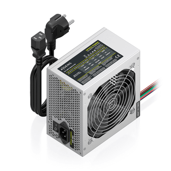 AISENS - FUENTE ALIMENTACION ATX 500W CON CABLE DE ALIMENTACION OEM, PLATA