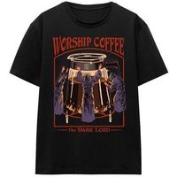 steven rhodes camiseta worship coffee para mujer