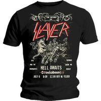 slayer camiseta manga larga vintage flyer para mujer