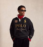 polo ralph lauren para hombre 710b28609001 sudadera rugby negro l casual algodon