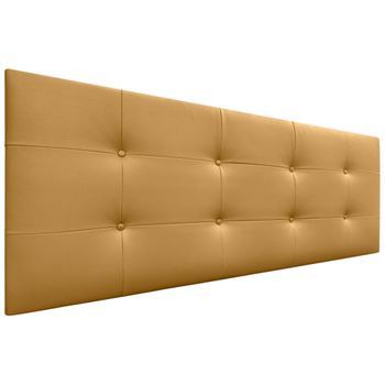 Cabecero De Polipiel Capitoné 145x60cm Camas 135/140 - Dorado