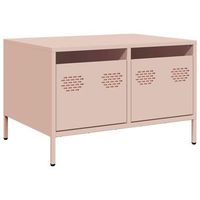 mueble para tv acero laminado en frio rosa 68x50x435 cm vidaxl