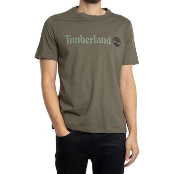 Timberland Camiseta Camiseta con logo lineal para hombre