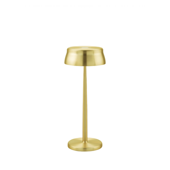 Lámpara De Mesa Led Inteligente Zafferano Sister Light Con Wi-fi, Dorada, Recargable Y Regulable - 2200-2700-3000-4000k, 3,2 W, 33 Cm De Alto