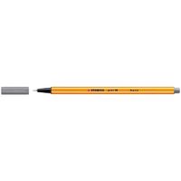 stabilo point 88 rotulador de punta fina gris oscuro