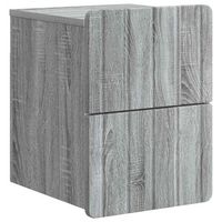 mesita de noche de pared gris sonoma 33 x 345 x 43 cm vidaxl