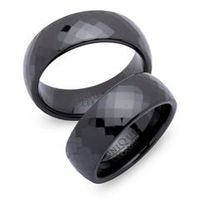 alianzas de ceramica negra 75mm facetadas