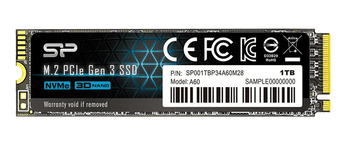SILICON POWER P34A60 SSD 1000GB M.2 2200MB/s PCI Express NVMe