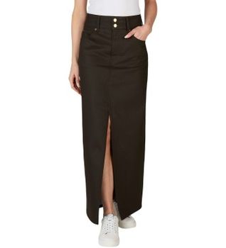 Pepe Jeans para mujer. PL901167 Falda Maxi Hw gris (XS), Casual, Denim, Sostenible