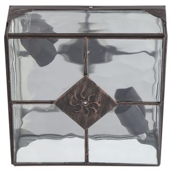 Mi Lampara - Aplique Estepa Plata 1xe27 25x20x12