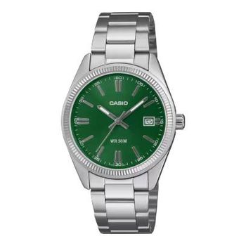 Casio - Reloj de pulsera UTP-1302PD-3A1VEF para mujer, con correa de acero inoxidable, resistente al agua hasta 5 bares y cierre de triple pliegue