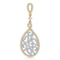 colgante de plata 925 con circonita blanca