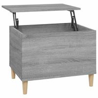 mesa de centro elevable 60 x 445 x 45 cm madera de ingenieria gris dec040054