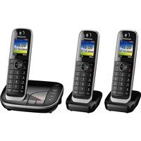 panasonic kx-tgj423eb cordless phone - triple handsets