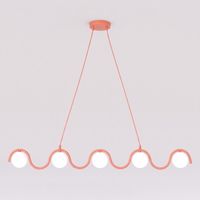 lampara colgante ondessa coral 5 luces