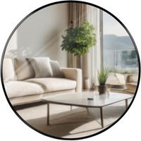 espejo de pared elsie metal negro o 60 cm clp