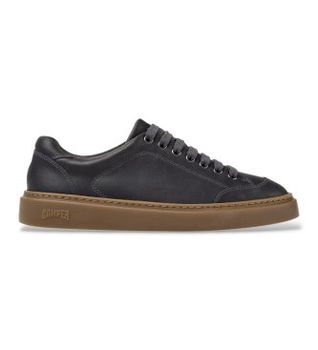 Camper para hombre. K101105-013 Zapatillas de piel Runner Twentyfive gris (44), Plano, Cordones, Casual