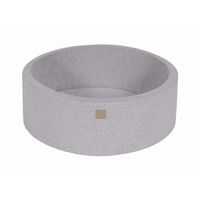 meowbaby piscina sin bolas round seca para ninos gris claro 90x30cm