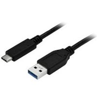 startechcom cable de carga y sincronizacian usb-a a usb-c de 1m - cable usb de 5gbps - cable de datos usb-a a usb tipo c - mm - negro