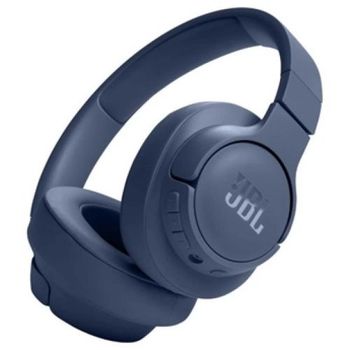 JBL Auriculares Tune 720 BT, inálambricos por Bluetooth, 76 horas de reproducción con JBL Pure Bass, plegables, azul