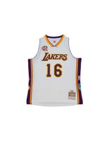 camiseta de baloncesto mitchell and ness lakers pau gasol