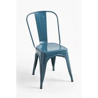 pack 4 sillas torix de acero reforzado 863636 cm - verde azulado