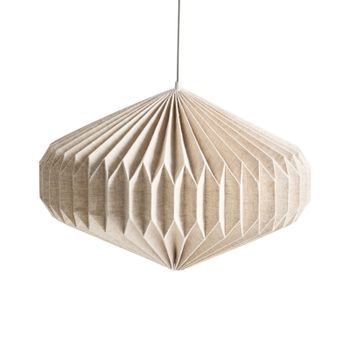 Lámpara Colgante De Diseño Moderno Iluminación Con Pantalla De Tela Beige Visman