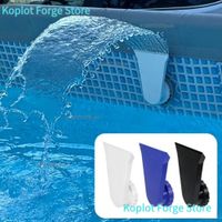 boquilla de cascada para piscinas elevadas montaje directo facil instalacion compatible con intex y bestway rociador de piscina duradero de abs