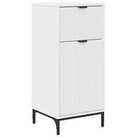 gabinete de bano 395 x 36 x 88 cm madera de ingenieria metal vidaxl