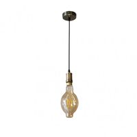 colgante dante 1xe27 cueroambar bombilla incluida 8w 3000k 640lm regx12x12 cm