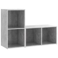 muebles de salon 2 piezas madera ingenieria gris hormigon vidaxl