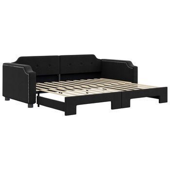 Sofá Cama | Cama Para Adultos Nido Tela Negro 80x200 Cm