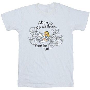 Disney Camiseta Alice In Wonderland Time For Tea para niña