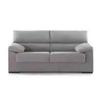 sofa 3 plazas 180 cm denver estructura madera tapizado antimanchas color gris